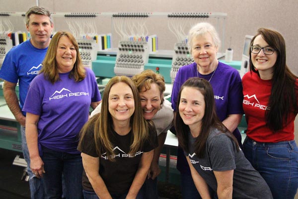Our happy embroidery staff