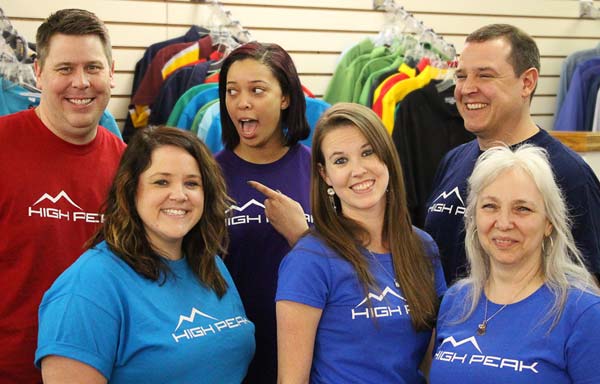 Lynchburg sales staff goofing off