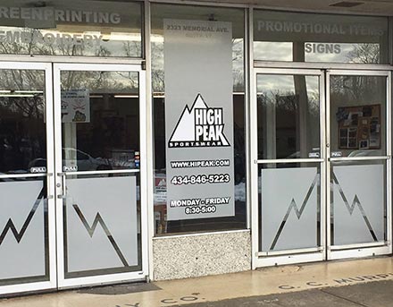 Doors to plaza retail store