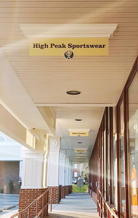 Outside of custom shirt store