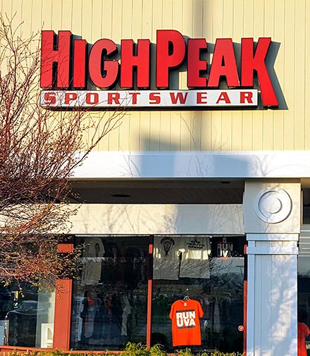 Storefront with High Peak sign