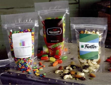 Company logo on candy